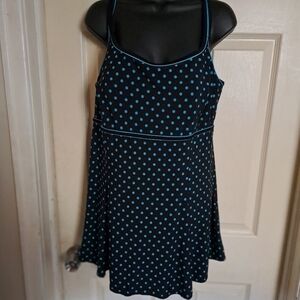 Le Cove One Piece polka Dot swimsuit size 18